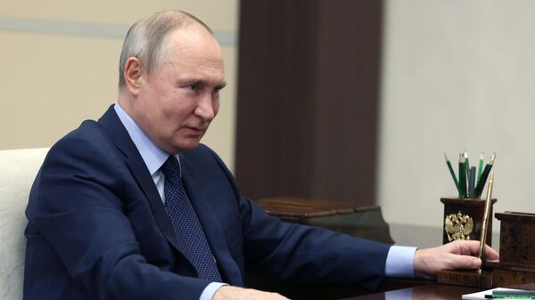 Рабочая встреча президента РФ В. Путина - Sputnik Таджикистан