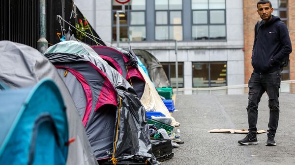Палатки беженцев в Ирландии - Sputnik Таджикистан