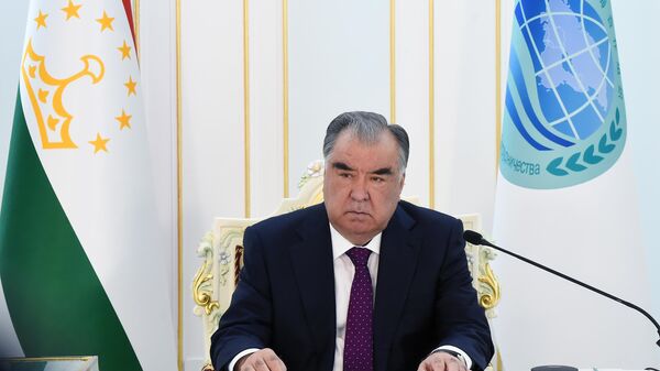 Выступление Эмомали Рахмона на саммите ШОС 2023 - Sputnik Таджикистан