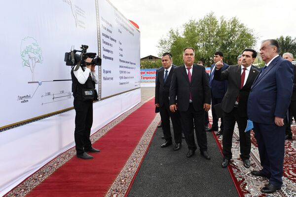 Церемония открытия дороги в Матче. - Sputnik Таджикистан