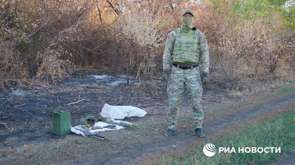 Саперы обнаружили в окрестностях Мариуполя схрон с оружием - Sputnik Таджикистан