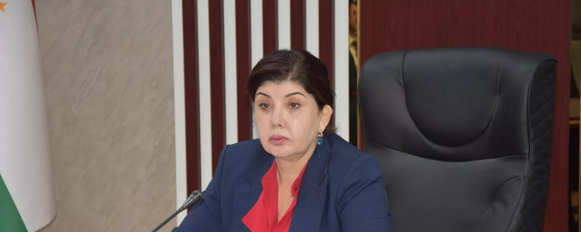 Вазири меҳнат, муҳоҷират ва шуғли аҳолии Ҷумҳурии Тоҷикистон Ҳасанзода Гулнора Кенҷа - Sputnik Тоҷикистон, 1920, 25.09.2023