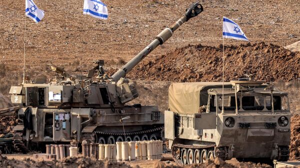 Израильская военная техника на границе с сектором Газа - Sputnik Тоҷикистон