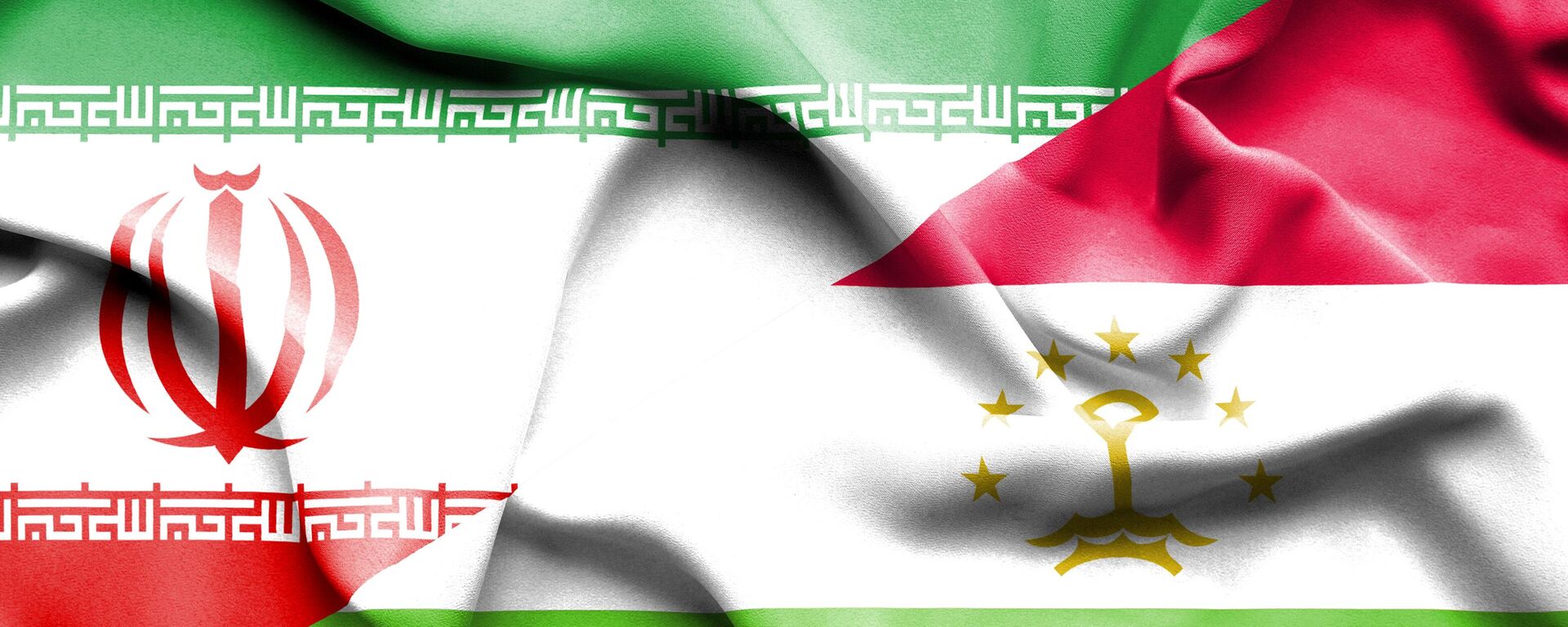 Флаги Ирана и Таджикистана  - Sputnik Тоҷикистон, 1920, 29.11.2023