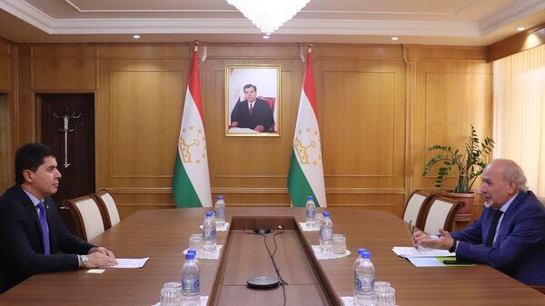 Встреча Министра экономического развития и торговли с Директором ЕАБР в Таджикистане - Sputnik Тоҷикистон