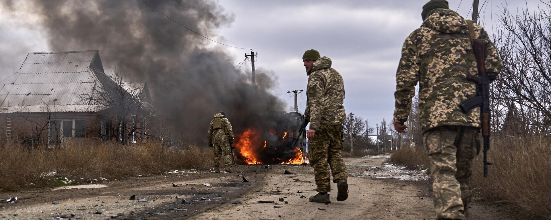 Украинские военнослужащие недалеко от Бахмута, Донецкая область, 23 ноября 2023 года. - Sputnik Таджикистан, 1920, 02.03.2024