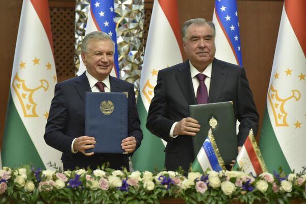 Подписание двусторонних соглашений между Таджикистаном и Узбекистаном. - Sputnik Таджикистан