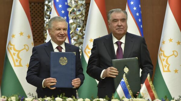 Подписание двусторонних соглашений между Таджикистаном и Узбекистаном  - Sputnik Таджикистан