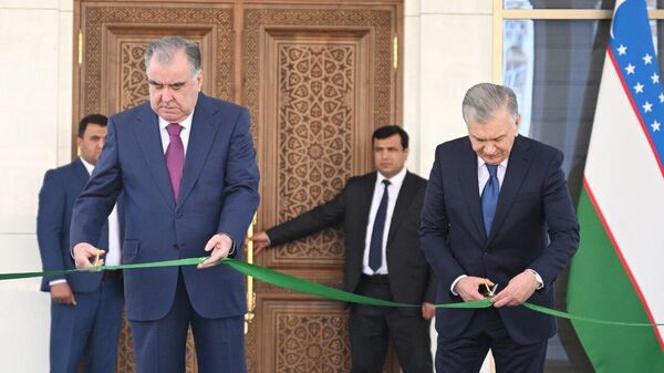 Церемония открытия нового здания посольства Узбекистана в Душанбе - Sputnik Таджикистан