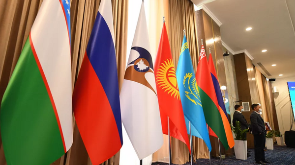 Флаги стран-участниц ЕАЭС  - Sputnik Таджикистан