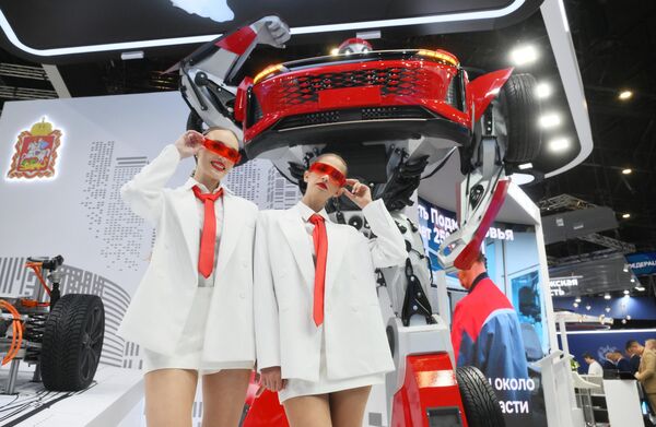 Стенд Московской области на ПМЭФ-2024. - Sputnik Таджикистан