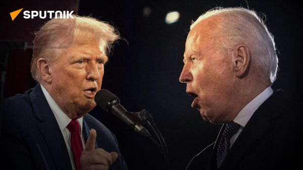 В США прошли первые предвыборные дебаты Джо Байдена и Дональда Трампа - Sputnik Таджикистан