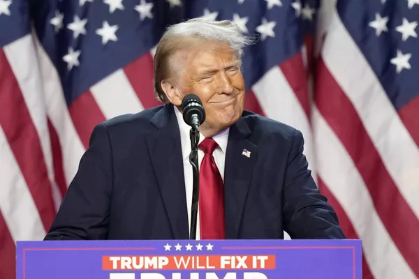 Выступление кандидата в президенты от Республиканской партии  Дональда Трампа