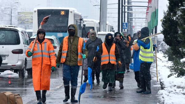 Зима в Душанбе  - Sputnik Тоҷикистон