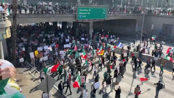 Акции протеста в Лос-Анджелесе против массовых депортаций нелегальных мигрантов - Sputnik Тоҷикистон