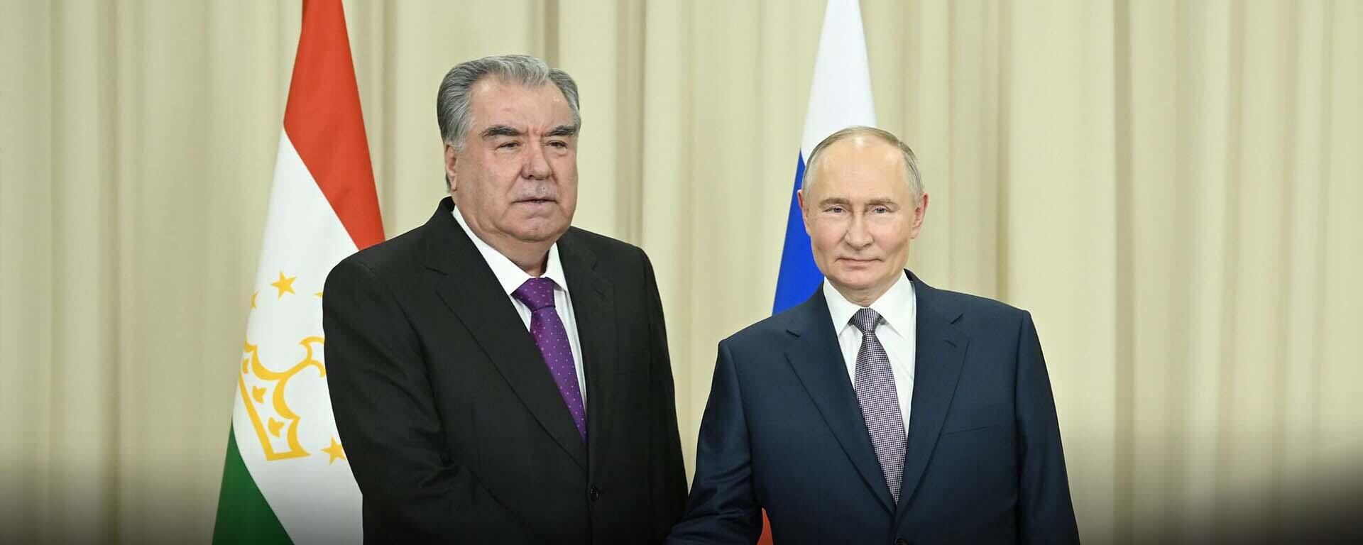 Встреча Владимира Путина с Эмомали Рахмоном - Sputnik Таджикистан, 1920, 17.03.2025