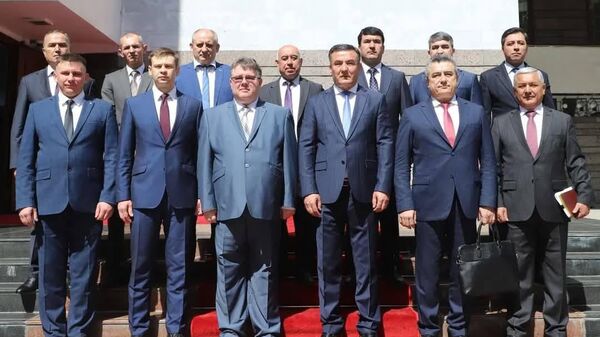 Встреча Первого заместителя Министра внутренних дел Республики Таджикистан с рабочей группой Министерства внутренних дел Российской Федерации  - Sputnik Таджикистан