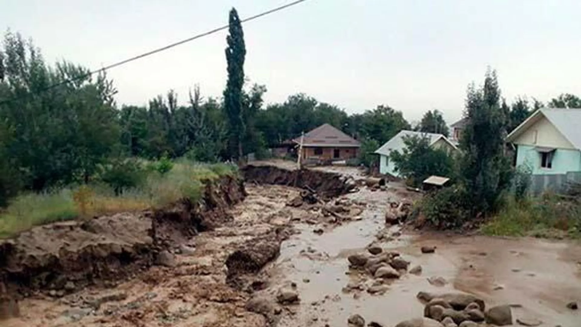 Сход селя в ГБАО 