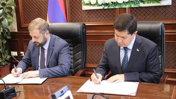 Комиссияи байниҳукуматии Тоҷикистону Арманистон оид ба ҳамкориҳои иқтисодӣ баргузор гардид  - Sputnik Тоҷикистон
