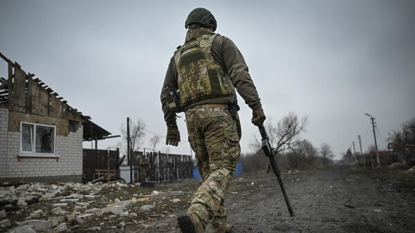 Хутор Агроном в Суджанском районе Курской области, освобожденный российскими Вооруженными силами от подразделений ВСУ, Россия - Sputnik Тоҷикистон
