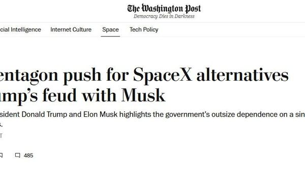 NASA и Пентагон после перепалки Трампа и Маска экстренно ищут замену ракетам и кораблям SpaceX, пишет The Washington Post - Sputnik Таджикистан