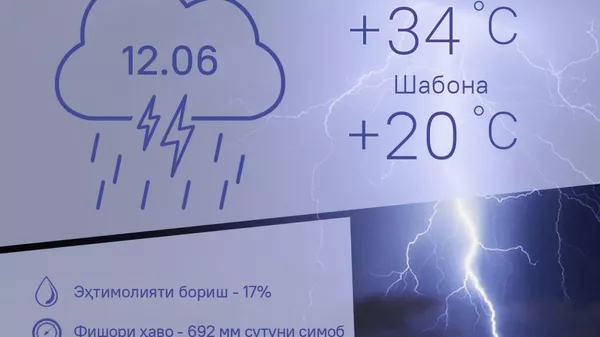 Ҳавои рӯзи 12 июн низ боронӣ мешавад - Sputnik Тоҷикистон