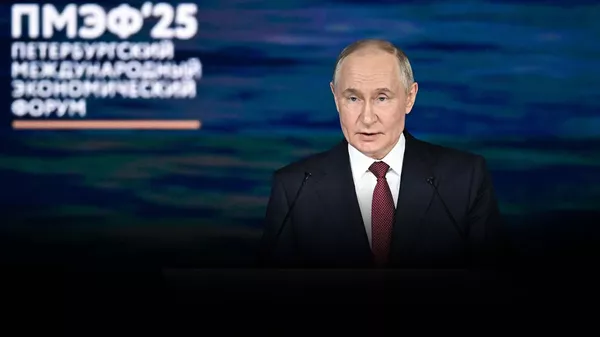 Ҷаласаи якҷояи 28- умин Анҷумани байналмилалии иқтисодии Санкт-Петербург  - Sputnik Тоҷикистон