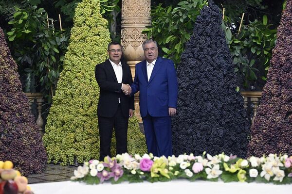 Дар роҳравҳои алоҳидаи бӯстонсаро навъу намудҳои мухталифи маҳсулоти кишоварзӣ бо шаклу услуби хос ороёфта, ба меҳмонон пешкаш гардид. Дар роҳравҳои алоҳидаи бӯстонсаро навъу намудҳои мухталифи маҳсулоти кишоварзӣ бо шаклу услуби хос ороёфта, ба меҳмонон пешкаш гардид. - Sputnik Тоҷикистон