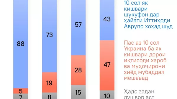 Ояндаи даҳшатнок: шумораи украиниҳо, ки ба ояндаи дурахшони кишварашон дар 10 соли наздик бовар доранд, ду баробар коҳиш ёфт - Sputnik Тоҷикистон