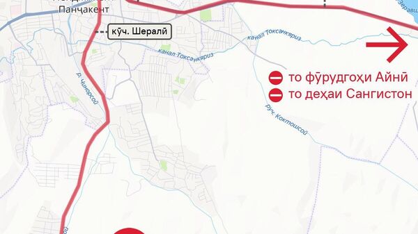 Ба далели сафари серӯзаи раисҷумҳури Тоҷикистон ба Суғд роҳбандиҳо дар назаранд - Sputnik Тоҷикистон