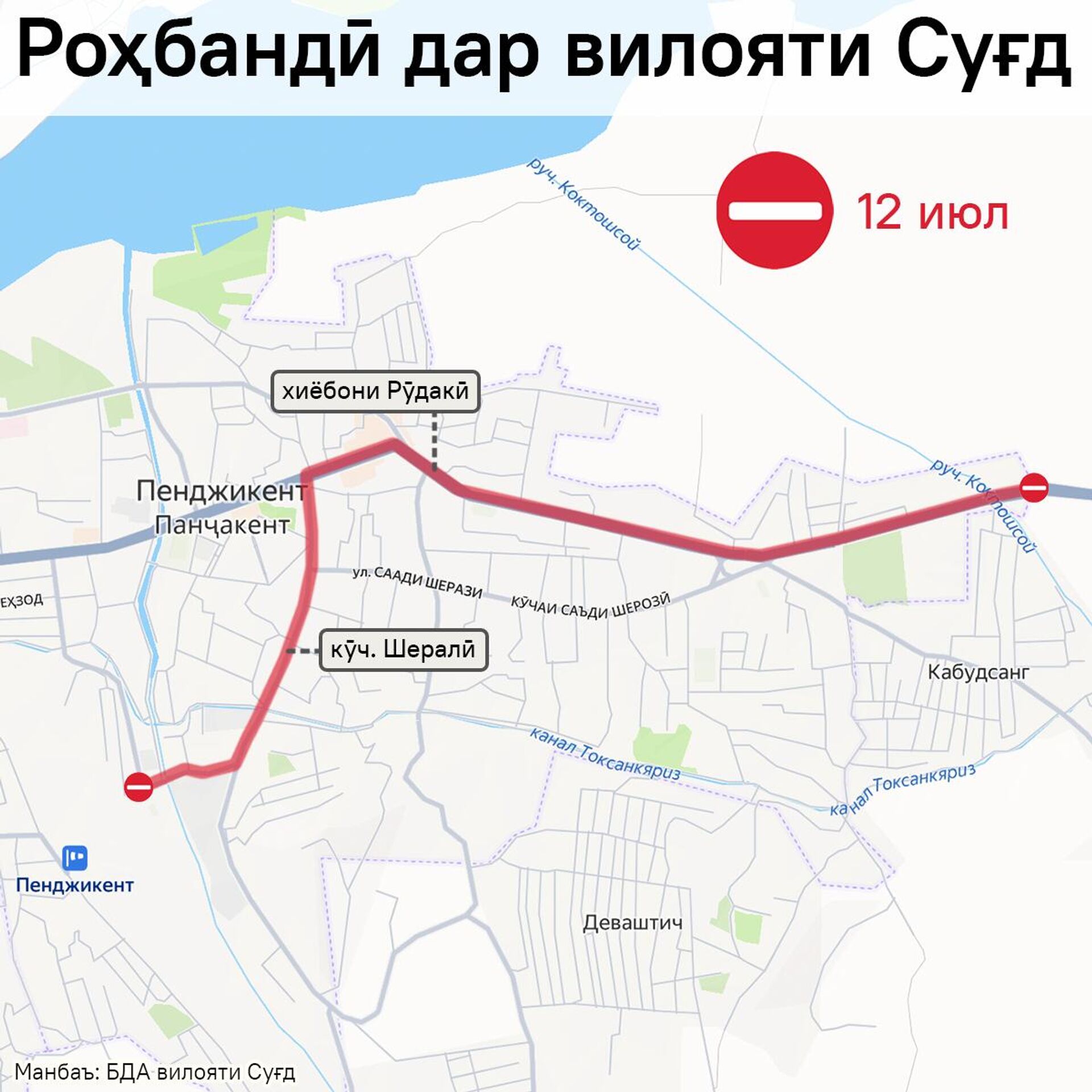 Роҳбандӣ дар вилояти Суғд - Sputnik Тоҷикистон, 1920, 11.07.2025