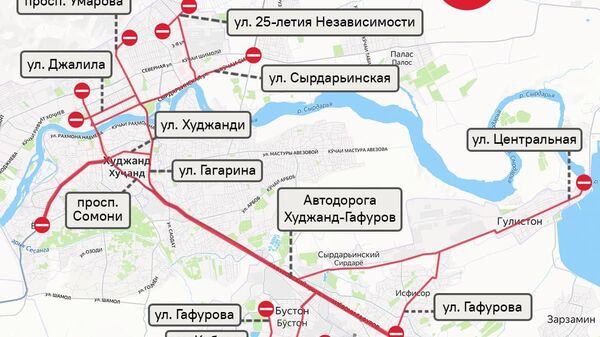 В Худжанде 13 июля перекроют дороги - Sputnik Таджикистан