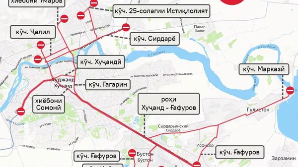 Аз Гулистону Бӯстон то Хуҷанд: роҳҳои мошингарди ин шаҳрҳо 13 июл баста мешавад - Sputnik Тоҷикистон