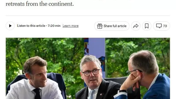 Аврупо ба ояндаи бе ИМА ҳамчун кафили амният омодагӣ мебинад, менависад The New York Times - Sputnik Тоҷикистон