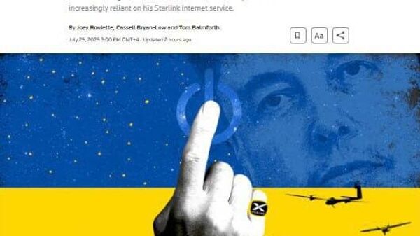 Приказ Маска отключить Starlink у линии фронта сорвал контрнаступление ВСУ в Херсонской области в 2022 году, пишет Reuters - Sputnik Таджикистан