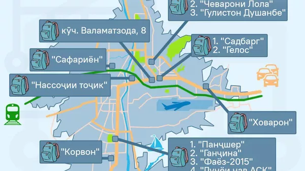 Арафаи соли нави хониш мавсими намоишу фурӯши лавозимоти мактабӣ мебошад - Sputnik Тоҷикистон