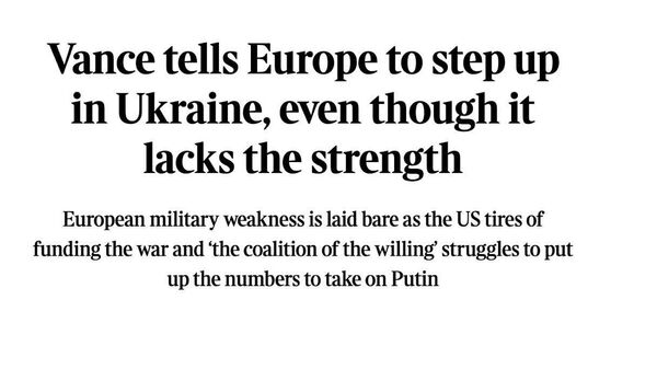 У ЕС нет сил, чтобы поддерживать Украину и обеспечить ей выгодные условия завершения конфликта, пишет The Times - Sputnik Таджикистан