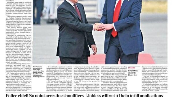 А тем временем иностранные СМИ продолжают подводить итоги саммита на Аляске - Sputnik Таджикистан