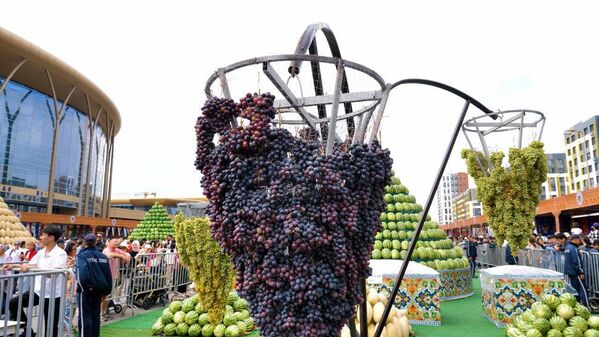 Намоишгоҳ дар 4500 метри мураббаъ баргузор гардида, дар ду тарафи макони баргузории чорабинӣ 50 хаймаи фурӯши маҳсулот ҷойгир карда шуд. - Sputnik Тоҷикистон