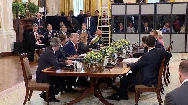 Трамп мулоқоти бисёрҷонибаро бо раҳбарони Аврупо ва Зеленский оғоз кард - Sputnik Тоҷикистон