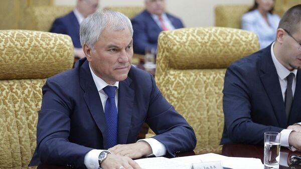 Председатель Государственной думы Вячеслав Володин. Архивное фото - Sputnik Таджикистан