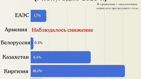 В ЕАЭС растет промпроизводство: в I полугодии объем увеличился на 1,7% - Sputnik Таджикистан