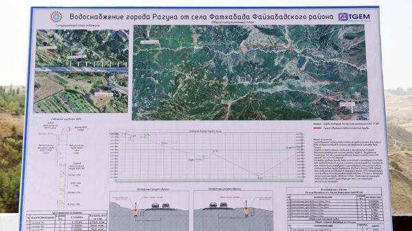 В Рогуне ввели в эксплуатацию линию подачи питьевой воды - Sputnik Таджикистан