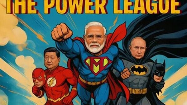 Лигаи Қудрат: India Today аксеро бо раҳбарони Русия, Чин ва Ҳиндустон пеш аз нишасти СҲШ бо чунин сарлавҳа нашр кардааст - Sputnik Тоҷикистон