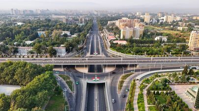 Автомобильная развязка в Душанбе