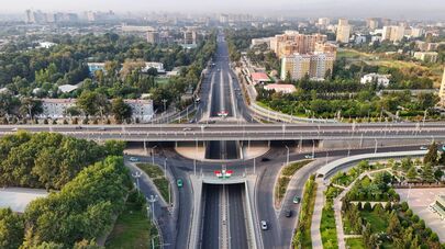 Автомобильная развязка в Душанбе