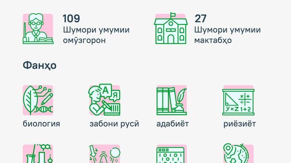 Дар мактабҳои Тоҷикистон беш аз 100 омӯзгори рус ба кор оғоз карданд - Sputnik Тоҷикистон