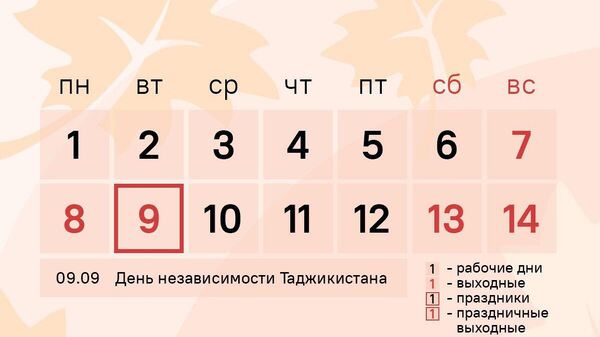 Новая неделя в Таджикистане будет короткой: жители смогут отдохнуть 4 дня - Sputnik Таджикистан