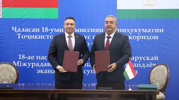 Заседание Белорусско-Таджикской Межправительственной комиссии по вопросам торгово-экономического сотрудничества - Sputnik Таджикистан