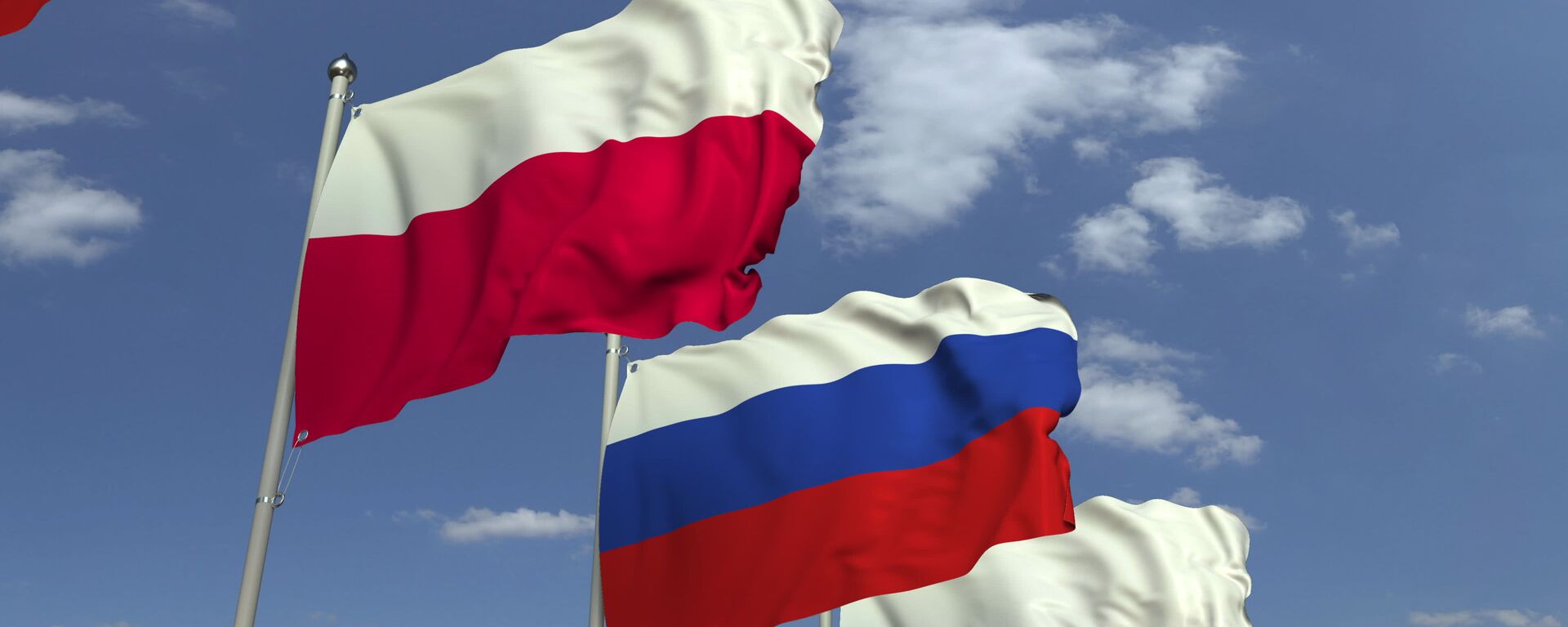 Флаги России и Польши. Иллюстративное фото - Sputnik Таджикистан, 1920, 22.09.2025